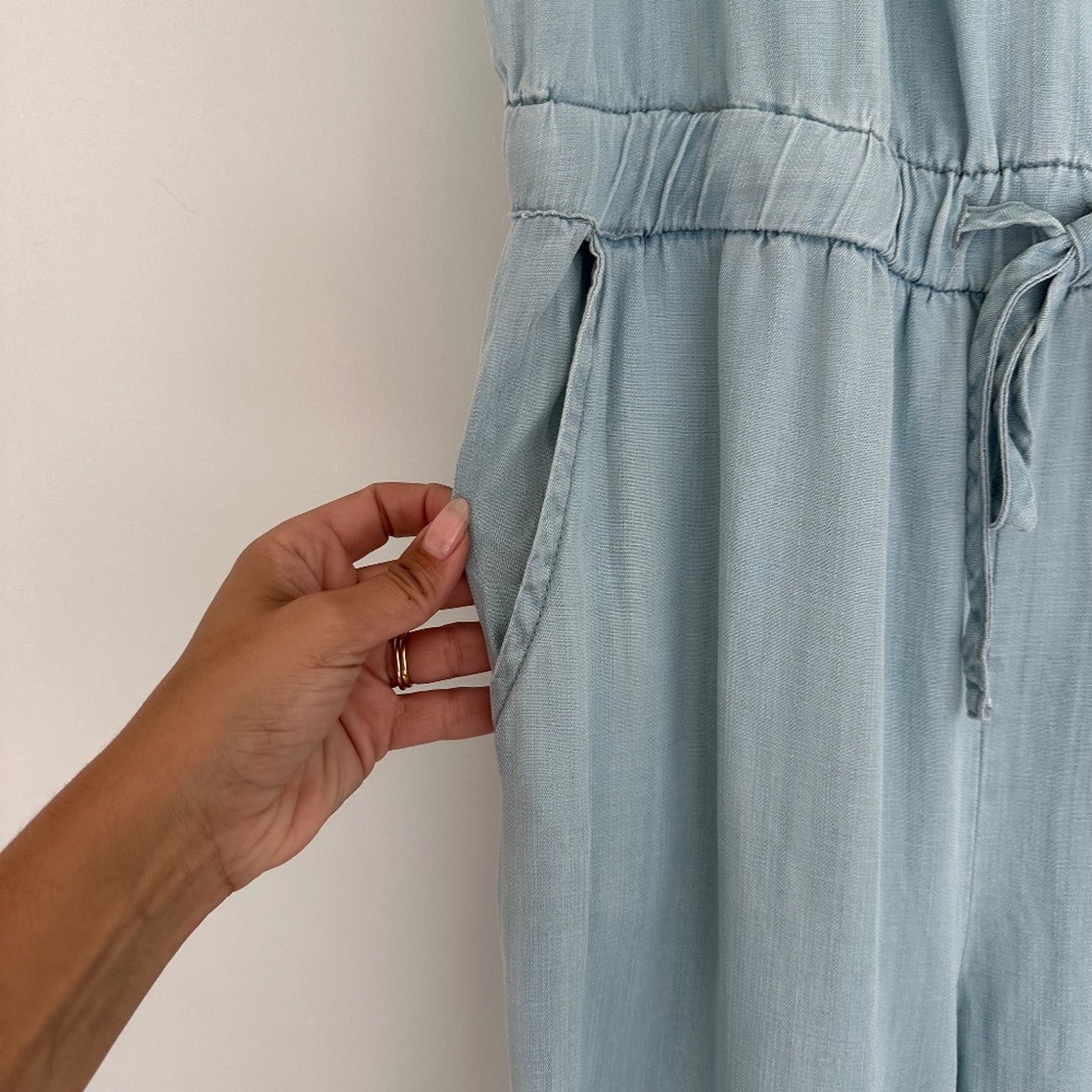 Thread & Supply Lightweight Chambray Jumpsuit - image 3